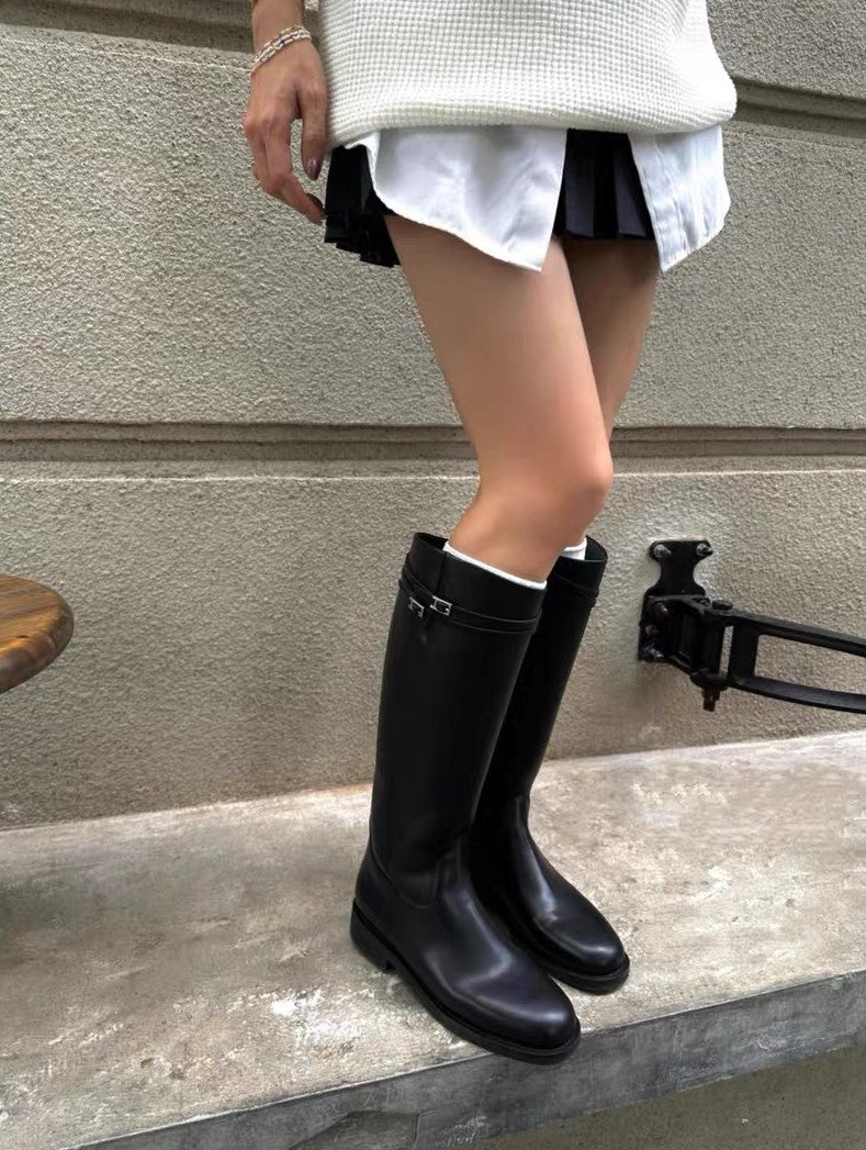 Reitstiefel mit Doppelschnalle