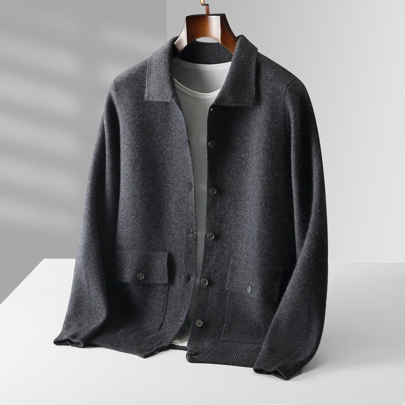Strickjacke Dunkelgrau – zusätzliche Produktansicht