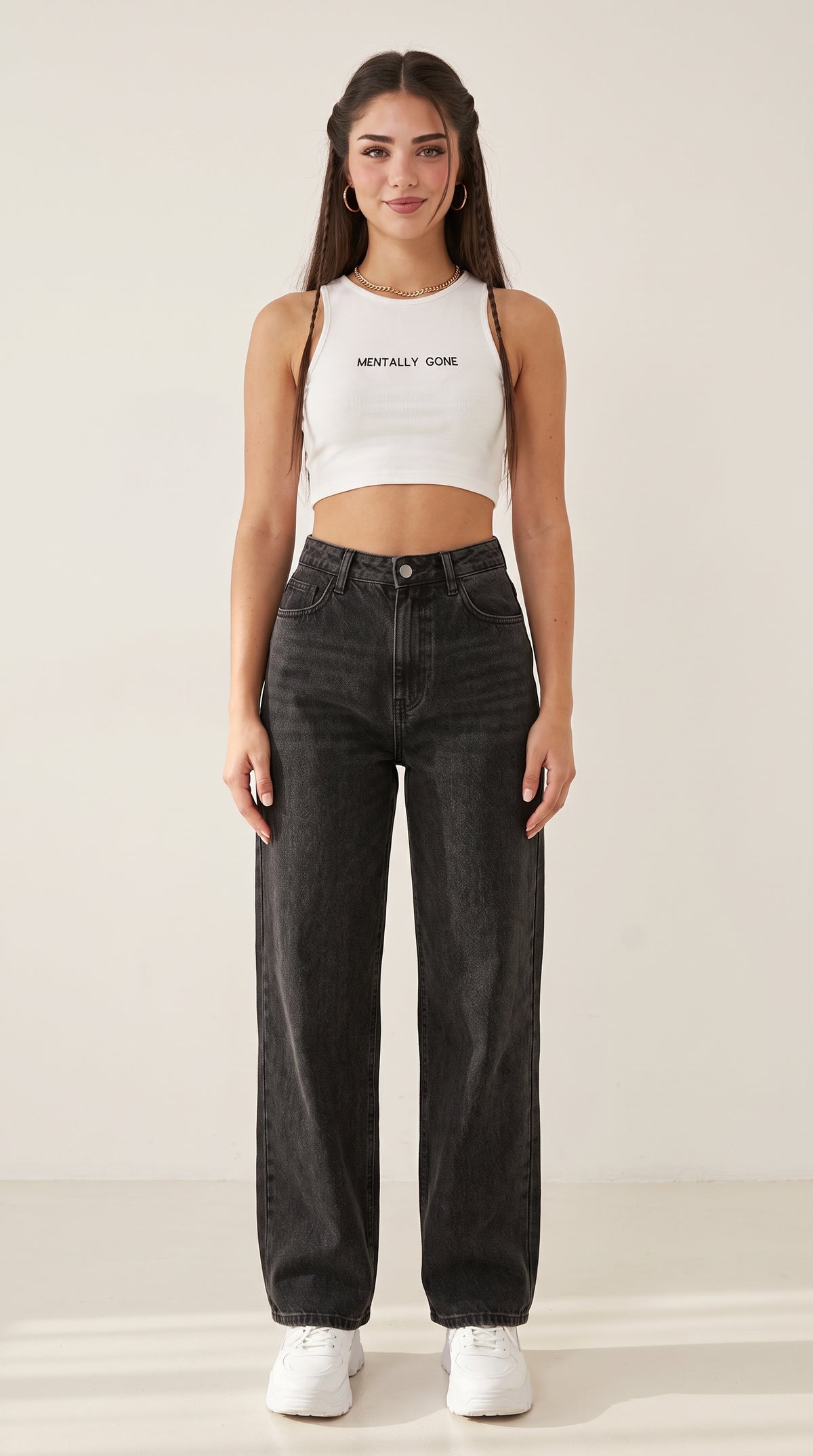 High Waist Wide Leg Jeans