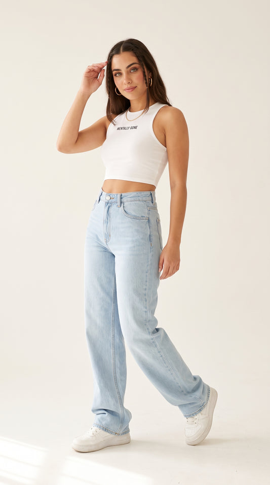 High Waist Wide Leg Jeans