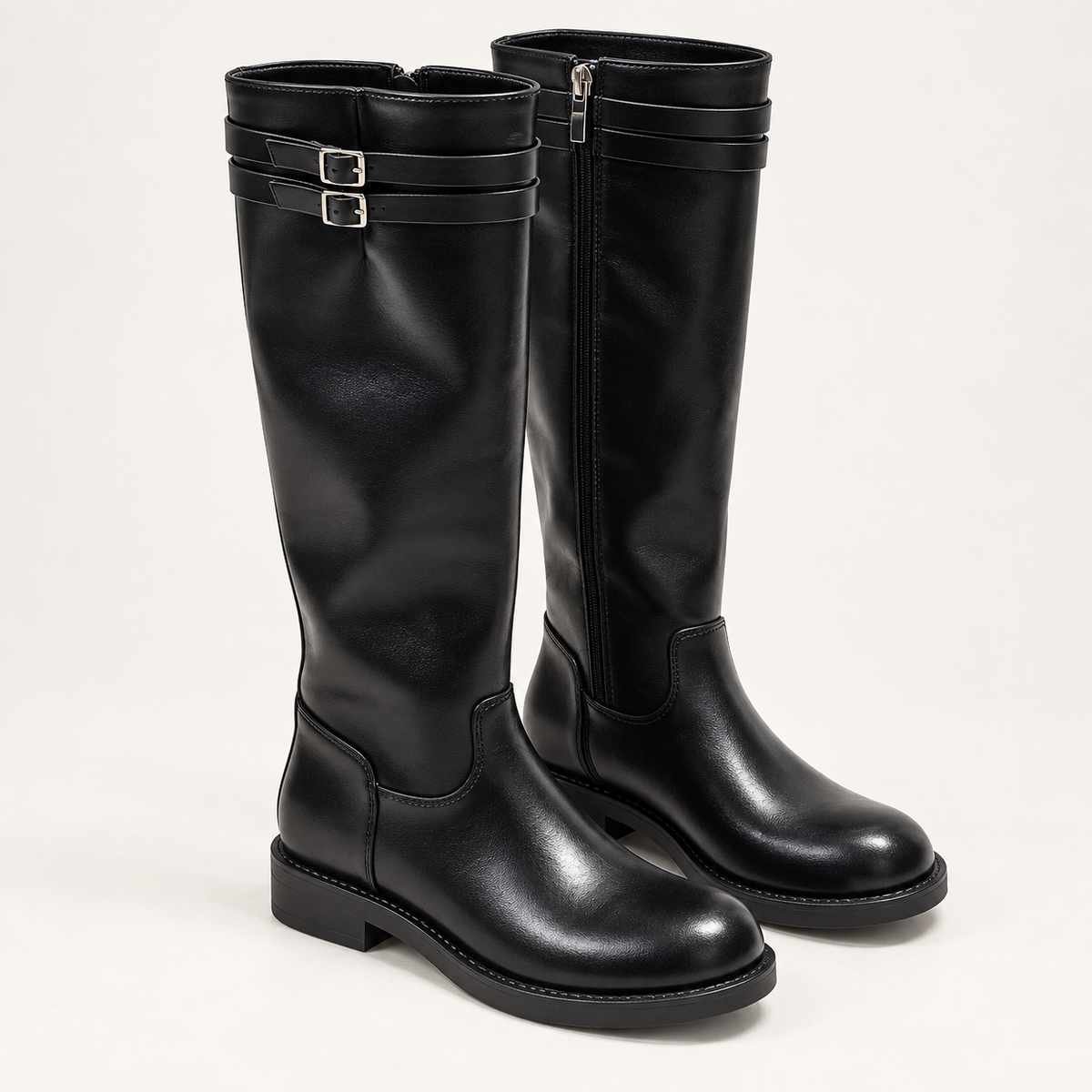 Reitstiefel mit Doppelschnalle