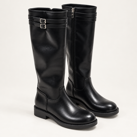 Reitstiefel mit Doppelschnalle