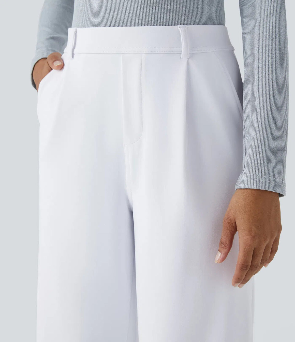 Old-Money Bundfaltenhose mit weitem Bein