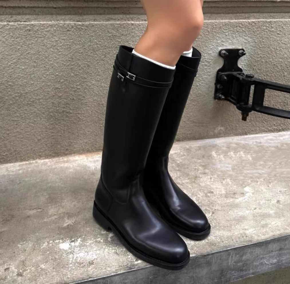 Reitstiefel mit Doppelschnalle