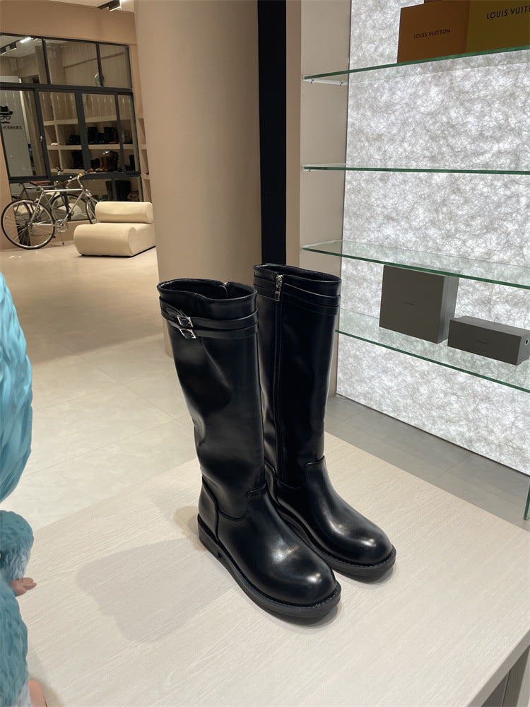 Reitstiefel mit Doppelschnalle