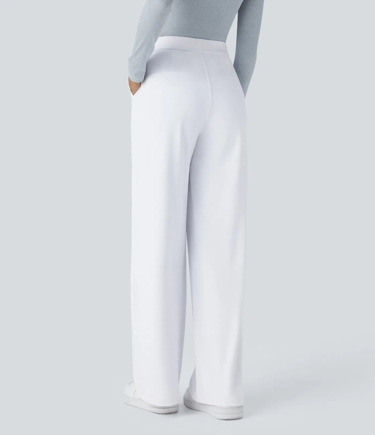 Old-Money Bundfaltenhose mit weitem Bein