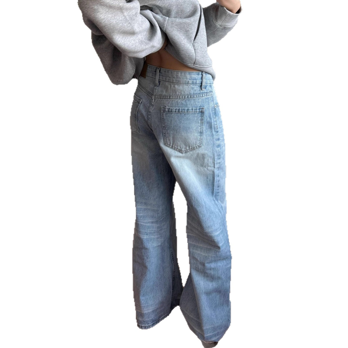 Amerikanische Retro-Jeans mit weitem Bein