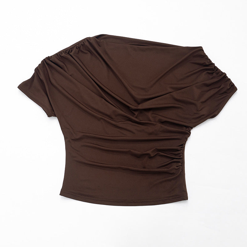 Schulterfreies Drapé-Top