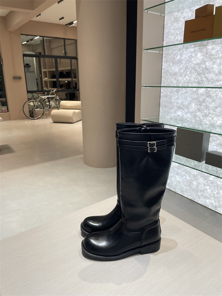 Reitstiefel mit Doppelschnalle
