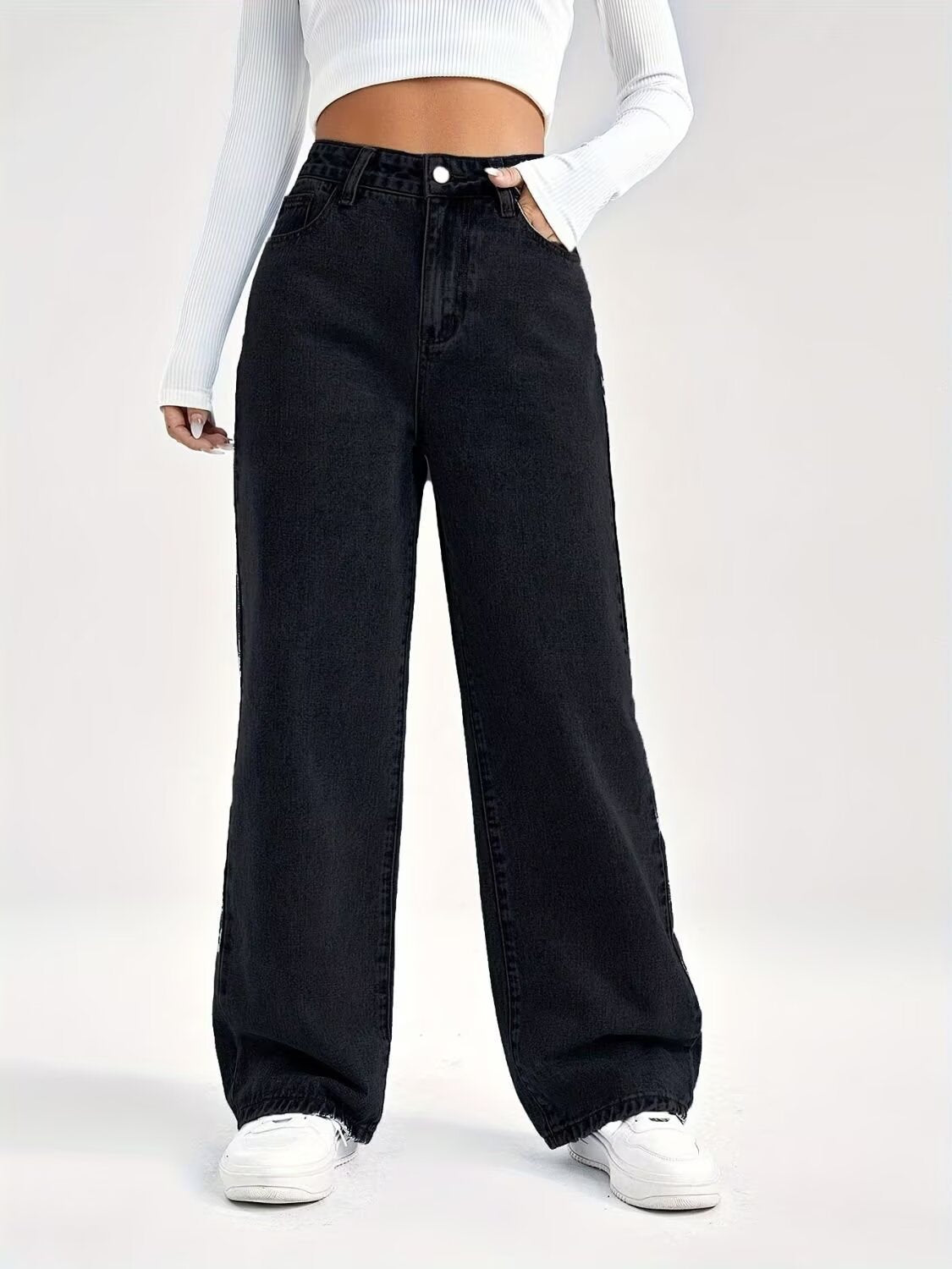 High Waist Wide Leg Jeans