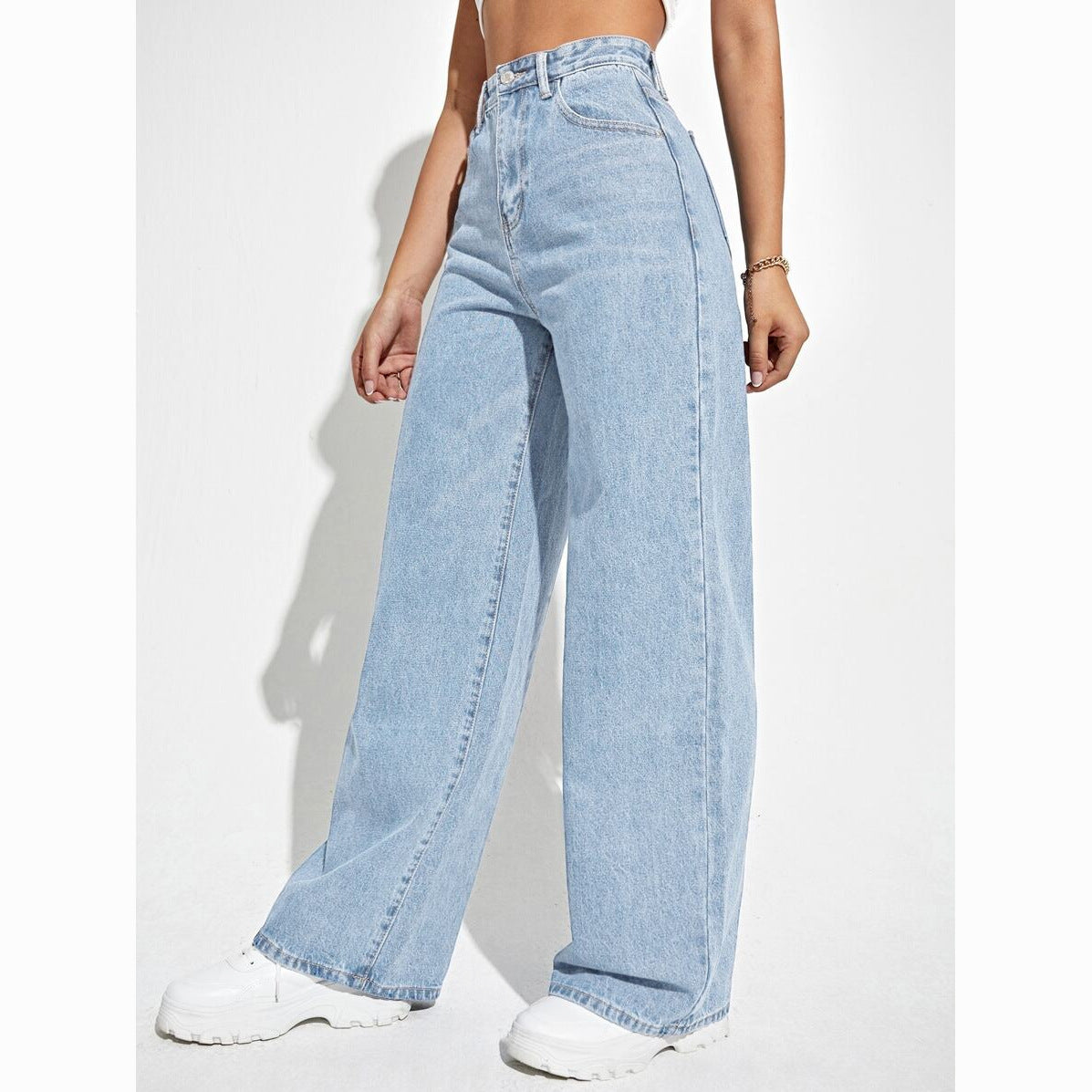 High Waist Wide Leg Jeans