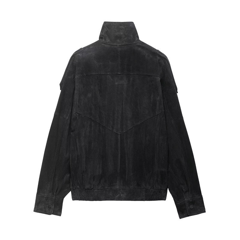 Rosevie Bikerjacke mit Stehkragen