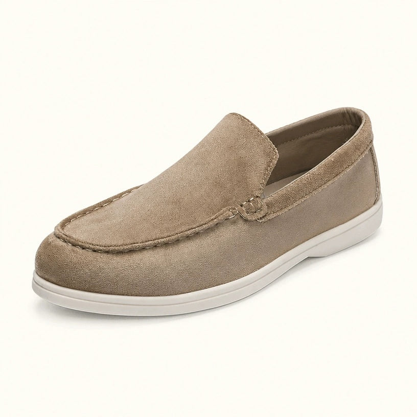 Herren Velours-Loafer – Beige