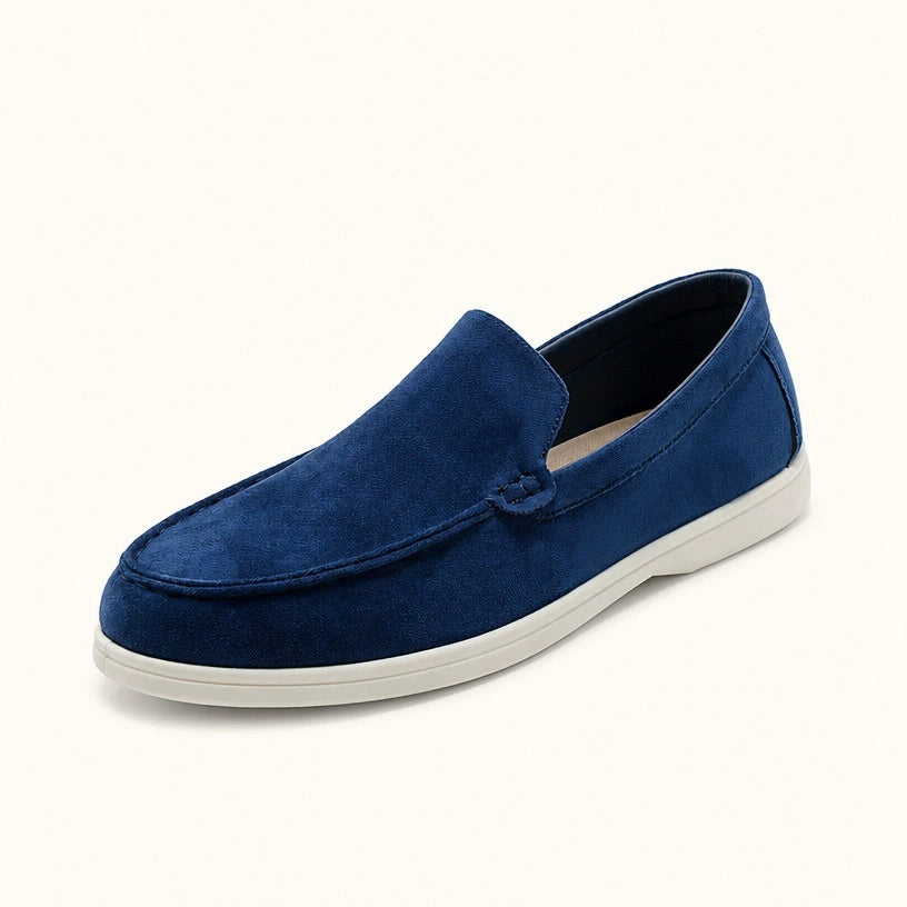 Herren Velours-Loafer – Dunkelblau