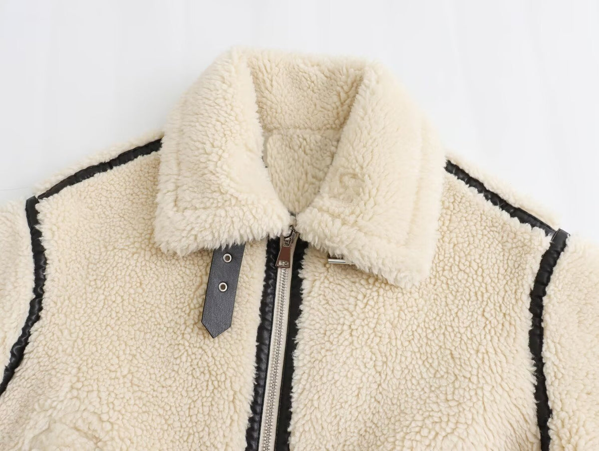Teddy-Aviatorjacke – Produkt- oder Detailansicht