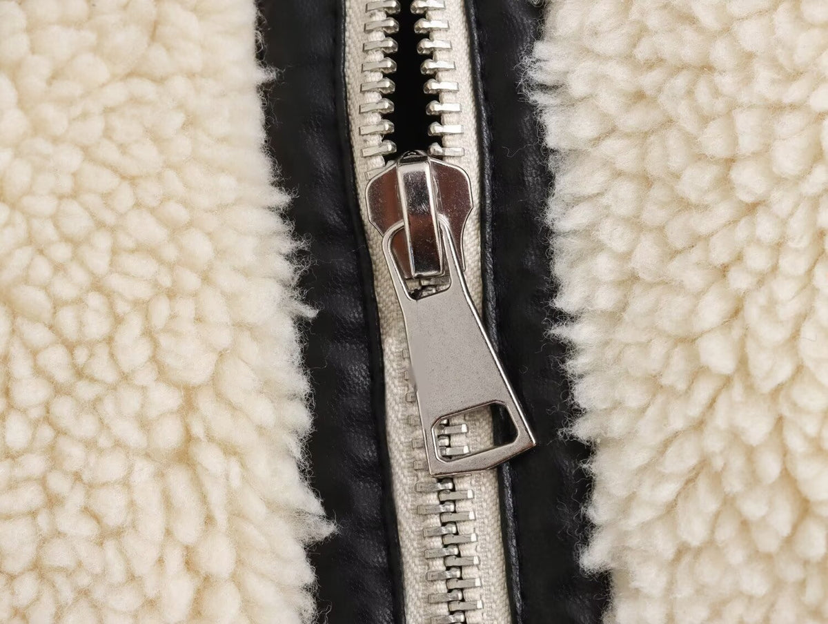 Teddy-Aviatorjacke – Produkt- oder Detailansicht