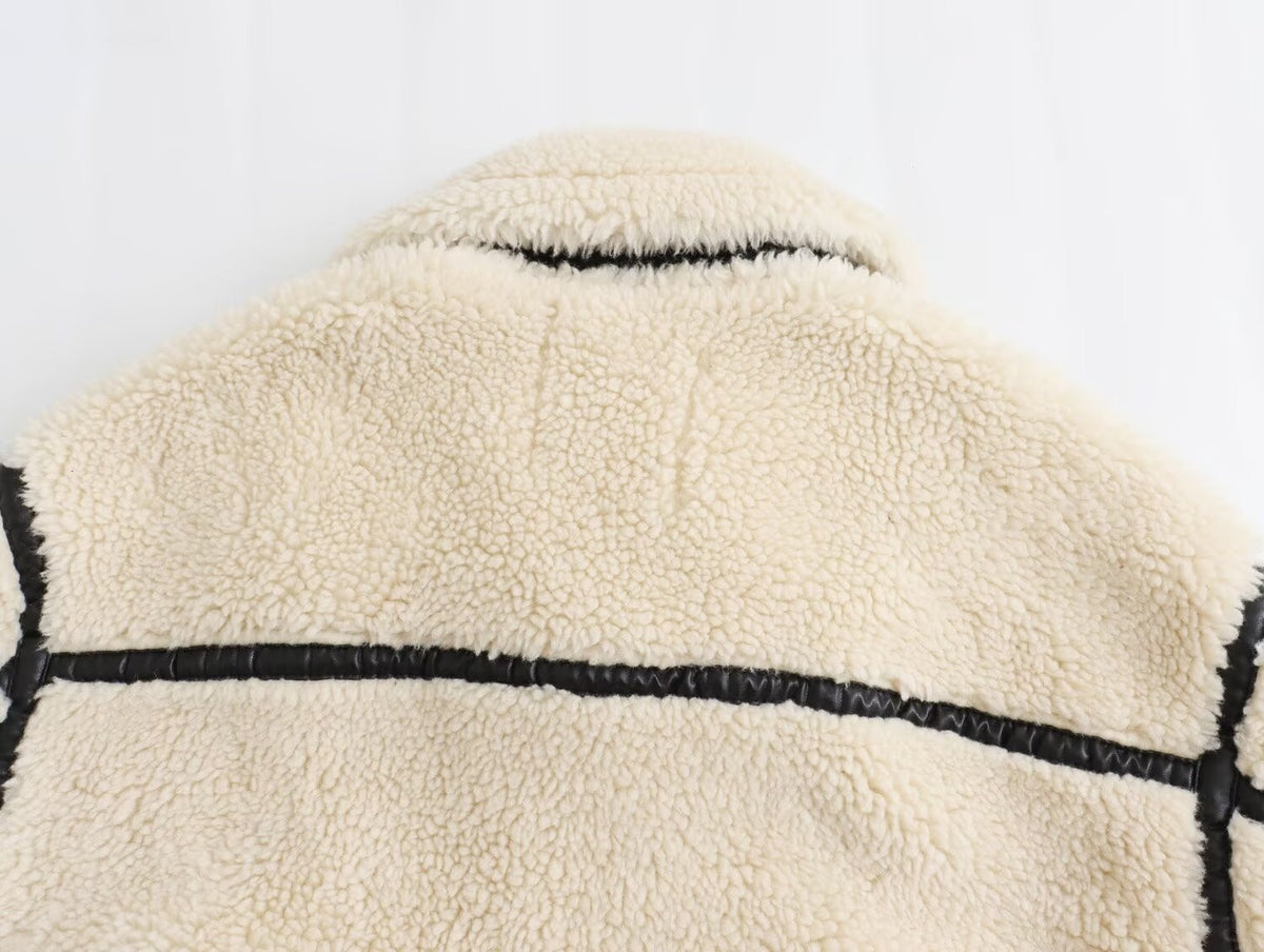 Teddy-Aviatorjacke – Produkt- oder Detailansicht