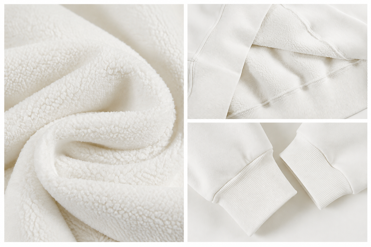 Kapuzenpullover Stoff- und Bündchendetails