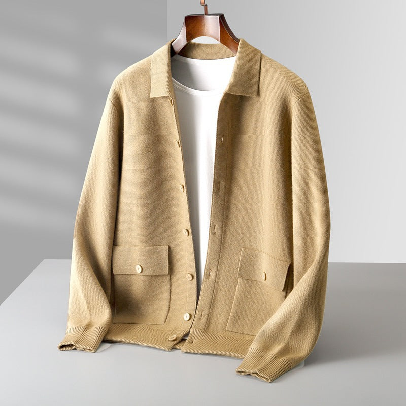 Strickjacke Kamelgelb – zusätzliche Produktansicht