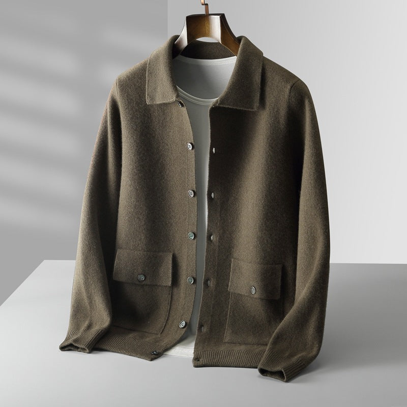 Strickjacke Olivgrün – zusätzliche Produktansicht