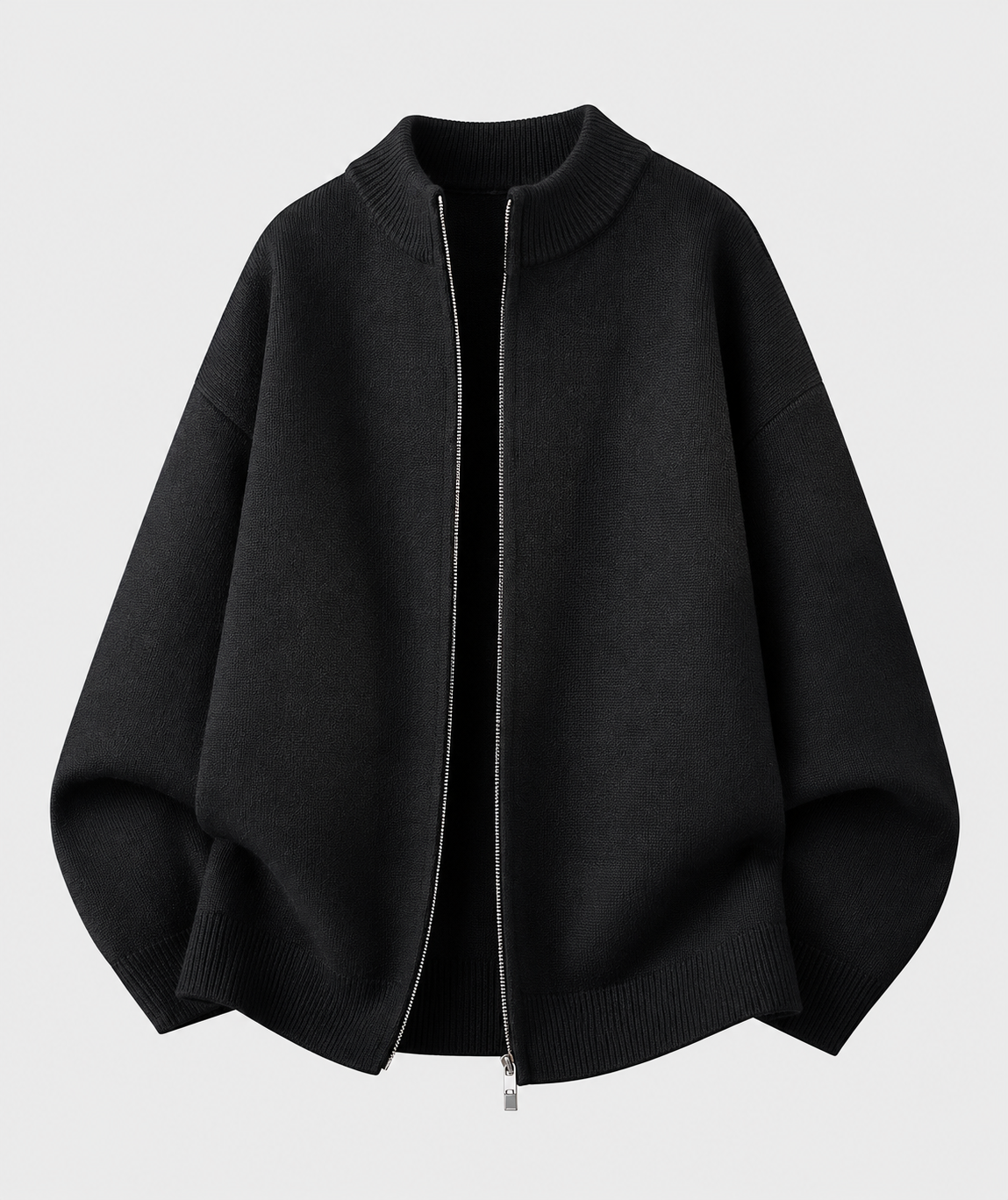 Schwarze Strickjacke – Produktansicht