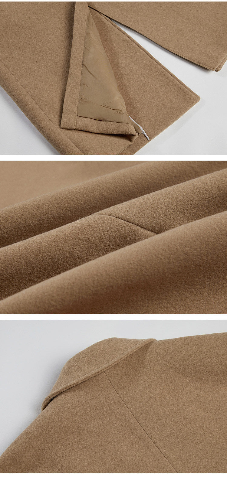 Zweireiher-Mantel – Futter und Materialdetails