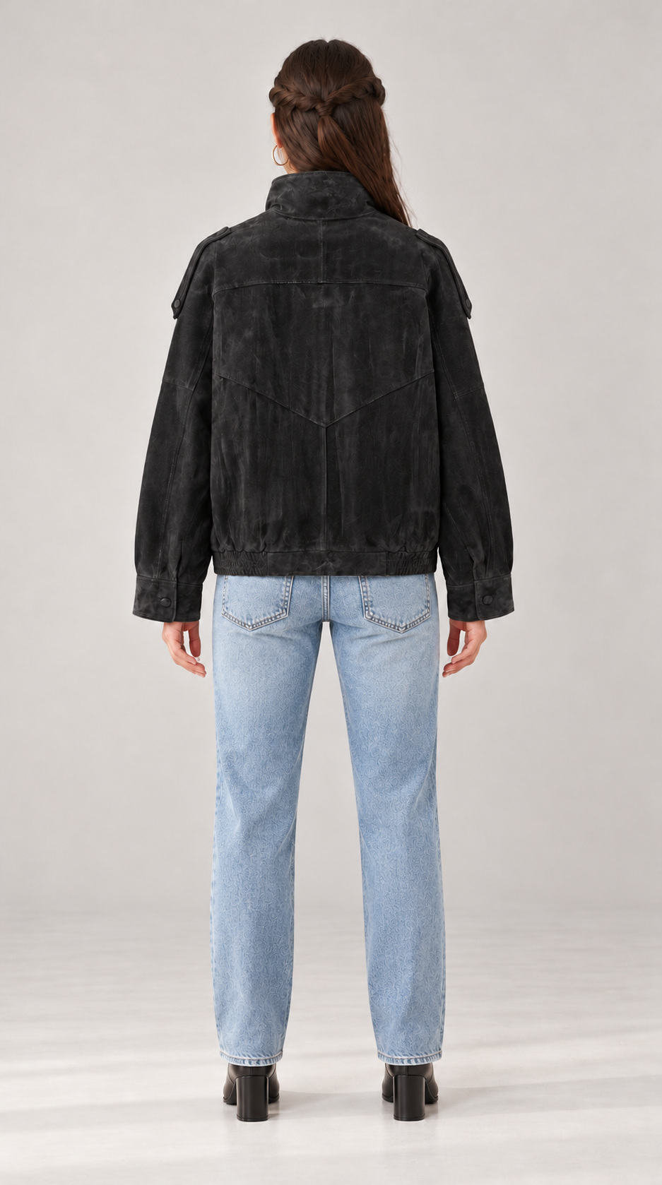 Rosevie Bikerjacke mit Stehkragen