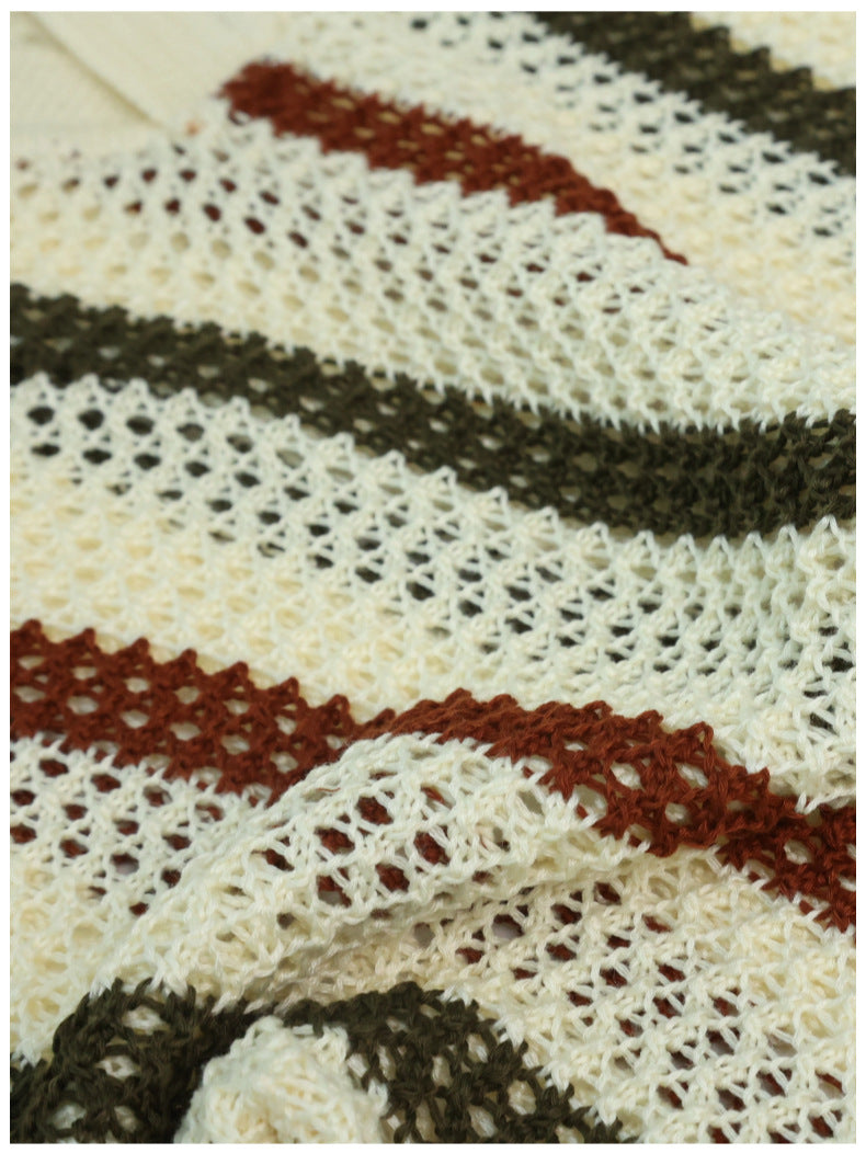 Streifen-Strickpolo – Strickstruktur