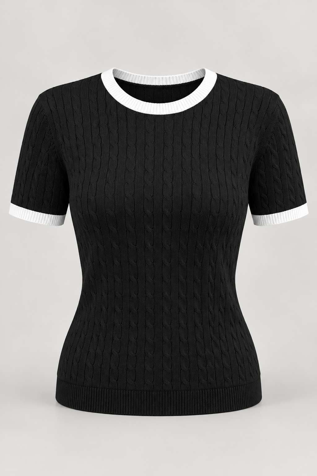 Kurzarm-Strickshirt