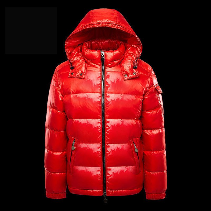Pufferjacke Rot – Vorderansicht