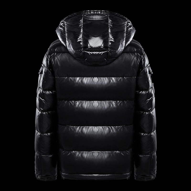 Pufferjacke Schwarz – Rückansicht