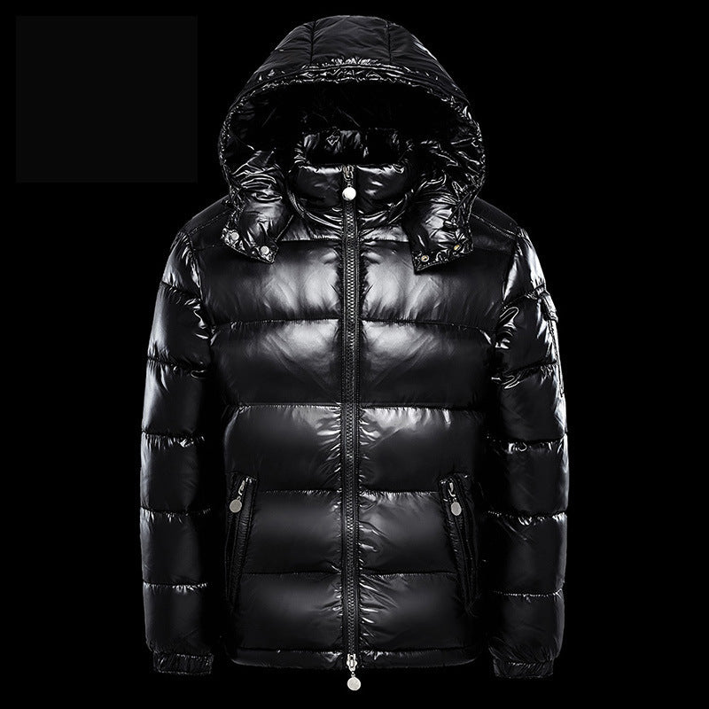 Pufferjacke Schwarz – Vorderansicht