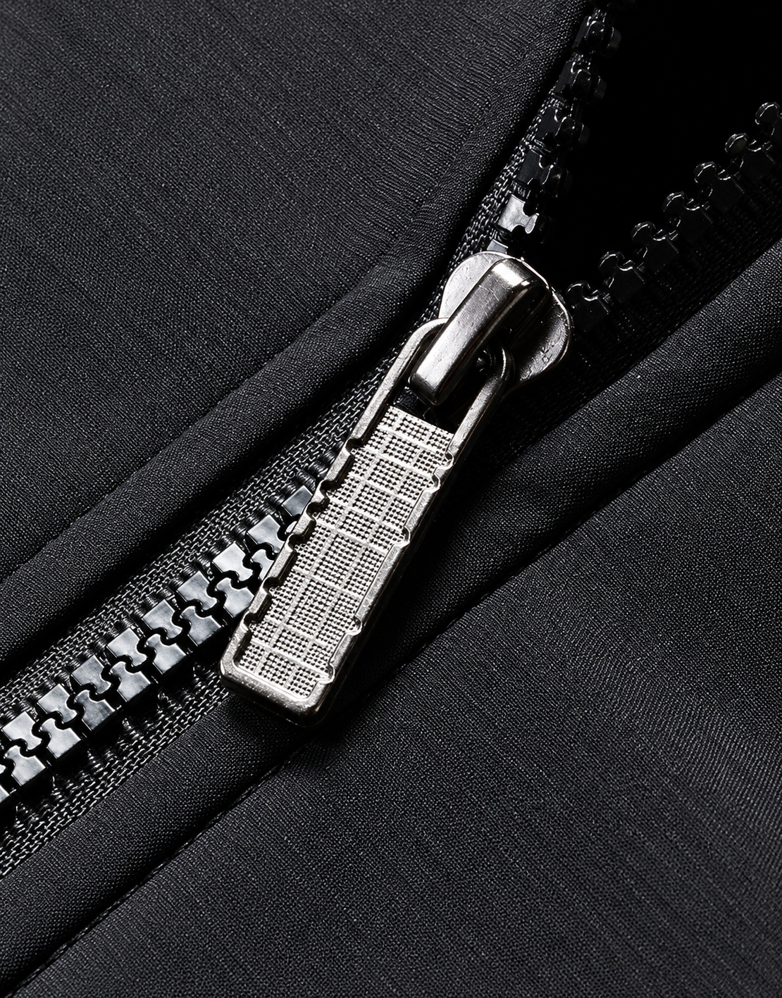 Gefütterte Jacke – Reißverschlussdetail
